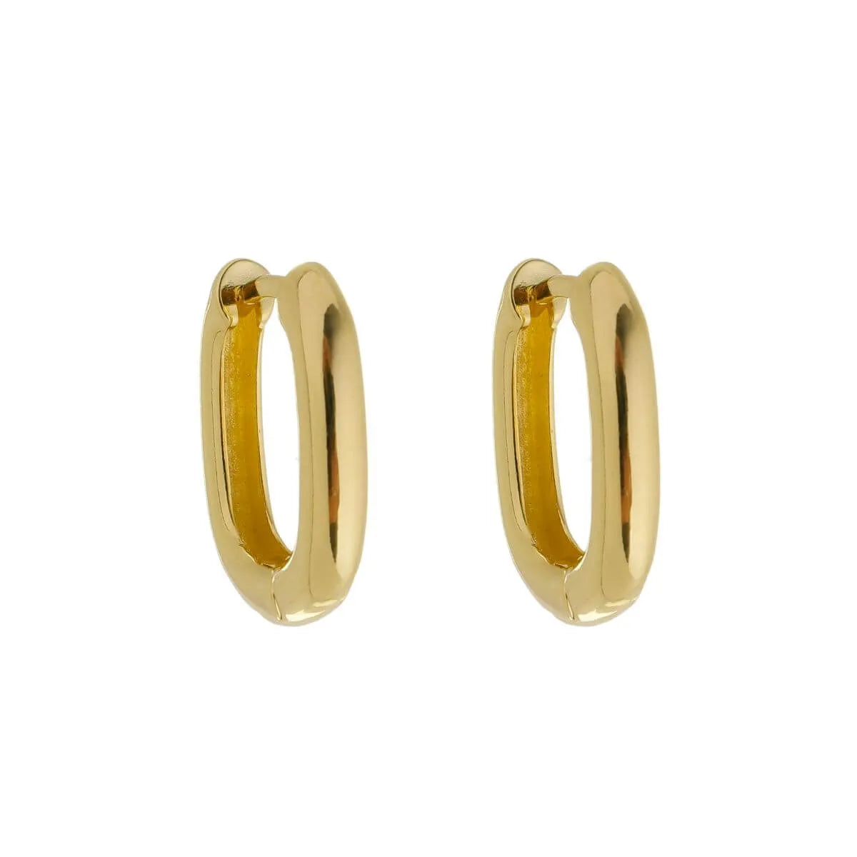 OVAL HOOP EARRINGS (S)
